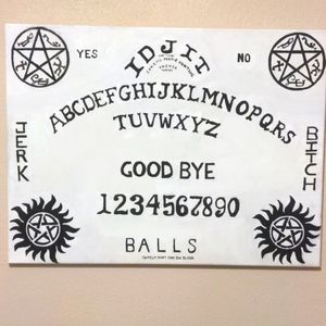 Supernatural ouija canvas
